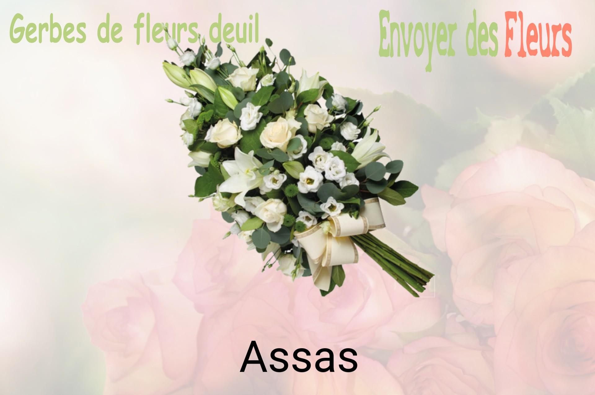 Gerbe de fleurs de deuil livrée à Assas